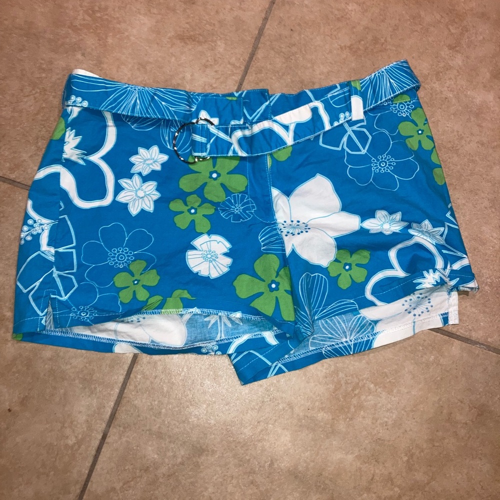 Vintage no boundaries floral stretch swim shorts size 11 Juniors(M adult)
